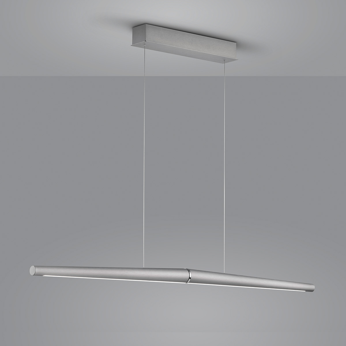 Helestra Möwe LED Pendelleuchte, Nickel matt