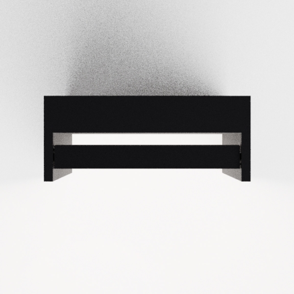 IP44.DE Slat 40 LED Pollerleuchte, deep black (schwarz), Perspektive von oben