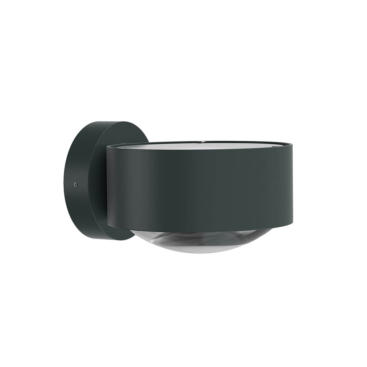 Top Light Puk Maxx Wall LED Wandleuchte, Gehäuse, anthrazit matt, mit Linse klar / Glas satiniert (nicht inbegriffen)