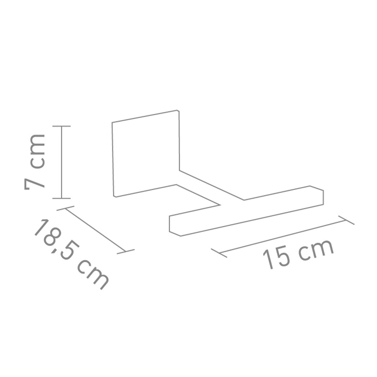 Villeroy & Boch Aufhängung zu Cannes LED Akku-Solarleuchte, Maßzeichnung