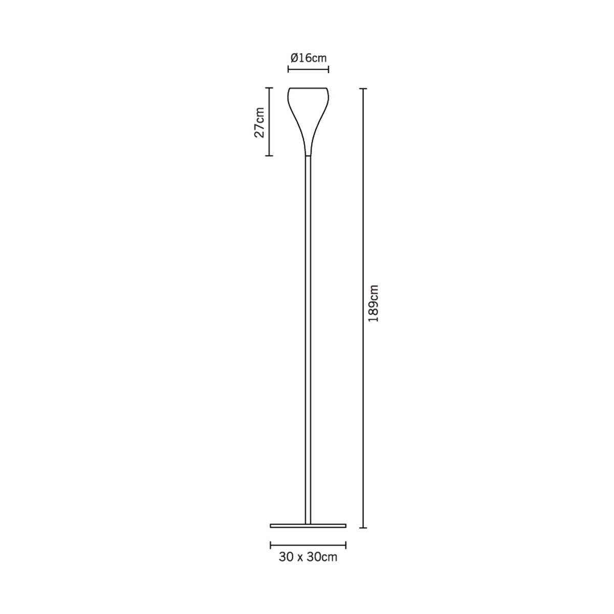 Fabbian Bijou Stehleuchte, weiß (Produktansicht)