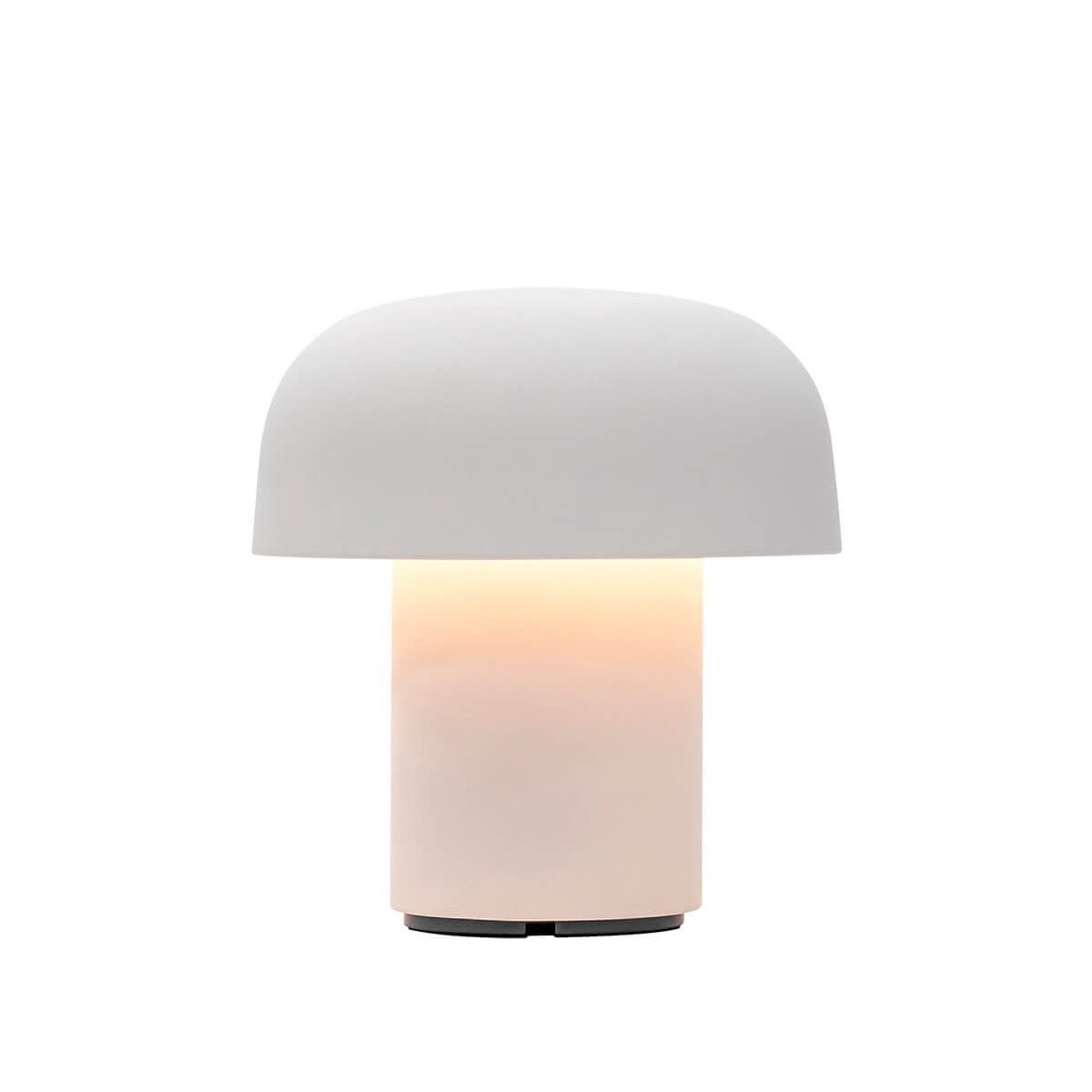 Kooduu Sensa LED Akkuleuchte, Cloudy white (weiß), Rückseite (eingeschaltet)