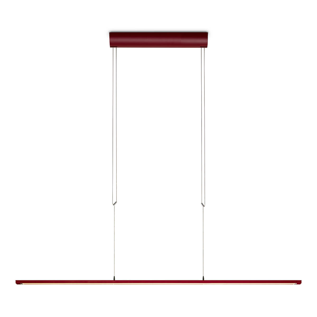 Oligo Lisgo Sky Straight LED Pendelleuchte, rot matt