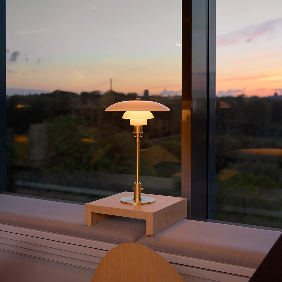 Louis Poulsen PH 3/2 Tischleuchte, Messing metallisiert