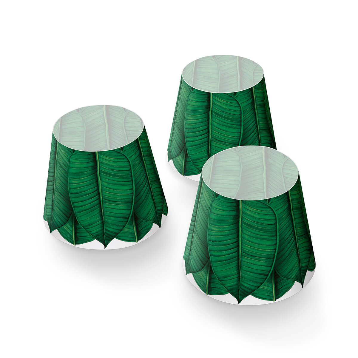 Fatboy Mini Cappie Be Leaf, 3er-Set, für Edison the Mini, Blättermotiv Mini Cappie Be Leaf, 3er-Set, für Edison the Mini