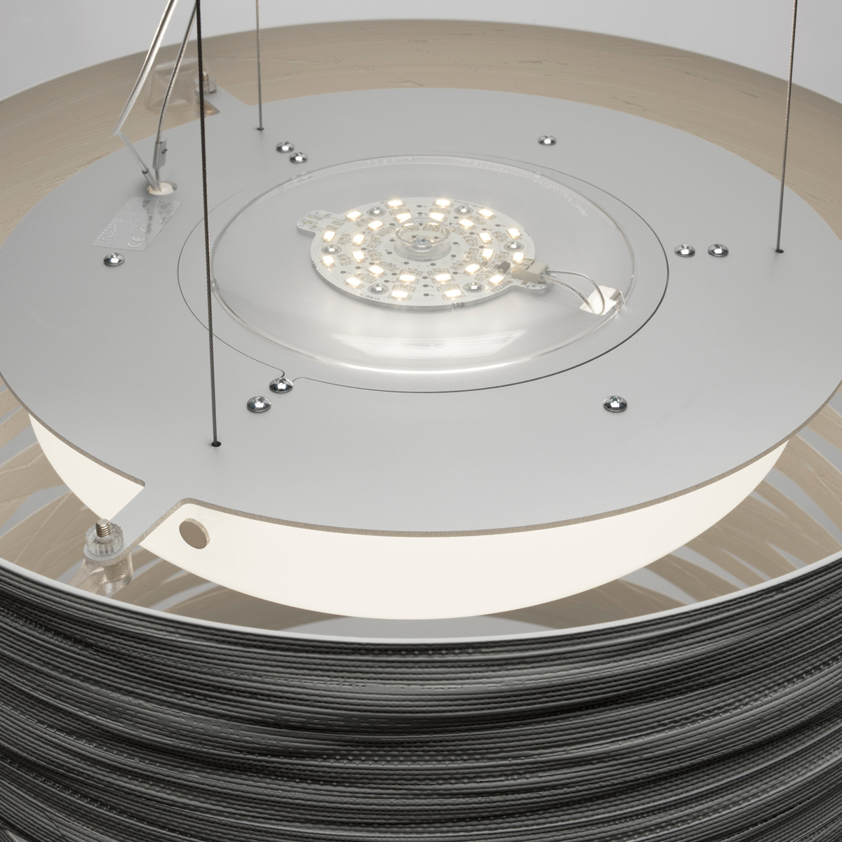 Foscarini Tress Grande LED Sospensione, bianco (weiß)