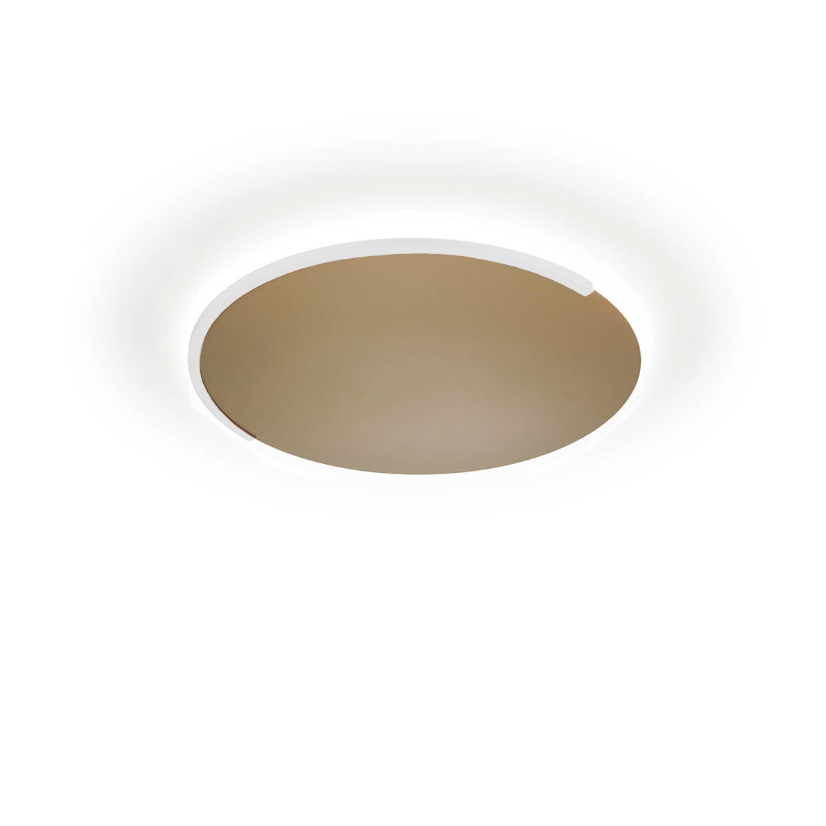 Knapstein Astra-40 LED Wand- / Deckenleuchte, Bronze metallic / mattnickel