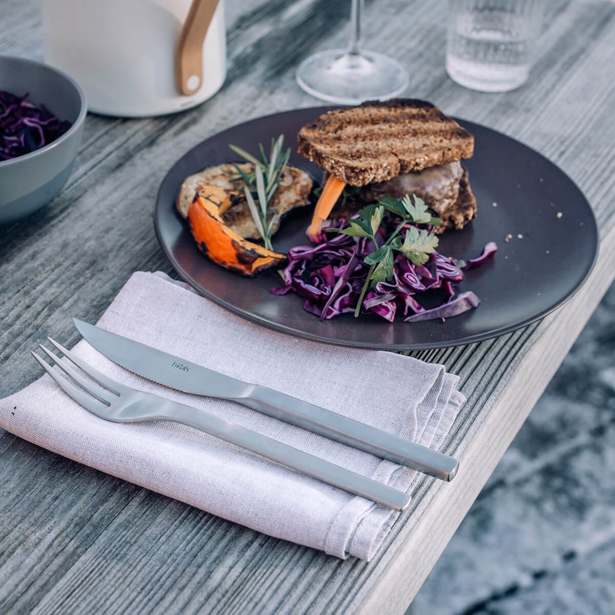 Höfats Steakbesteck, Edelstahl gebürstet