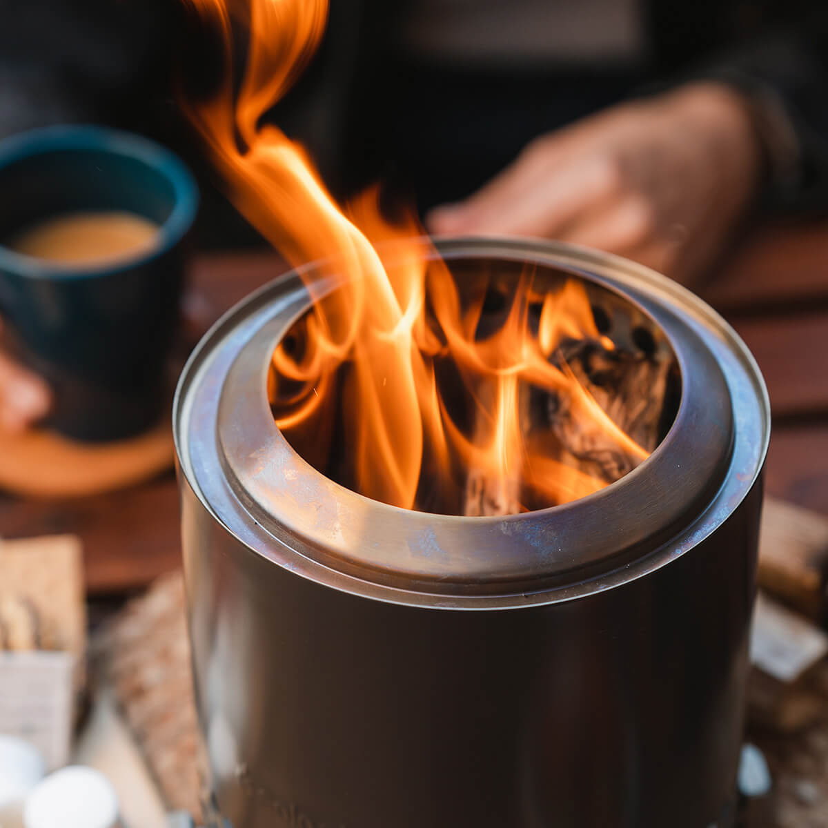 Solo Stove Mesa XL Tischfeuer & Tischkamin, Ash (anthrazit)