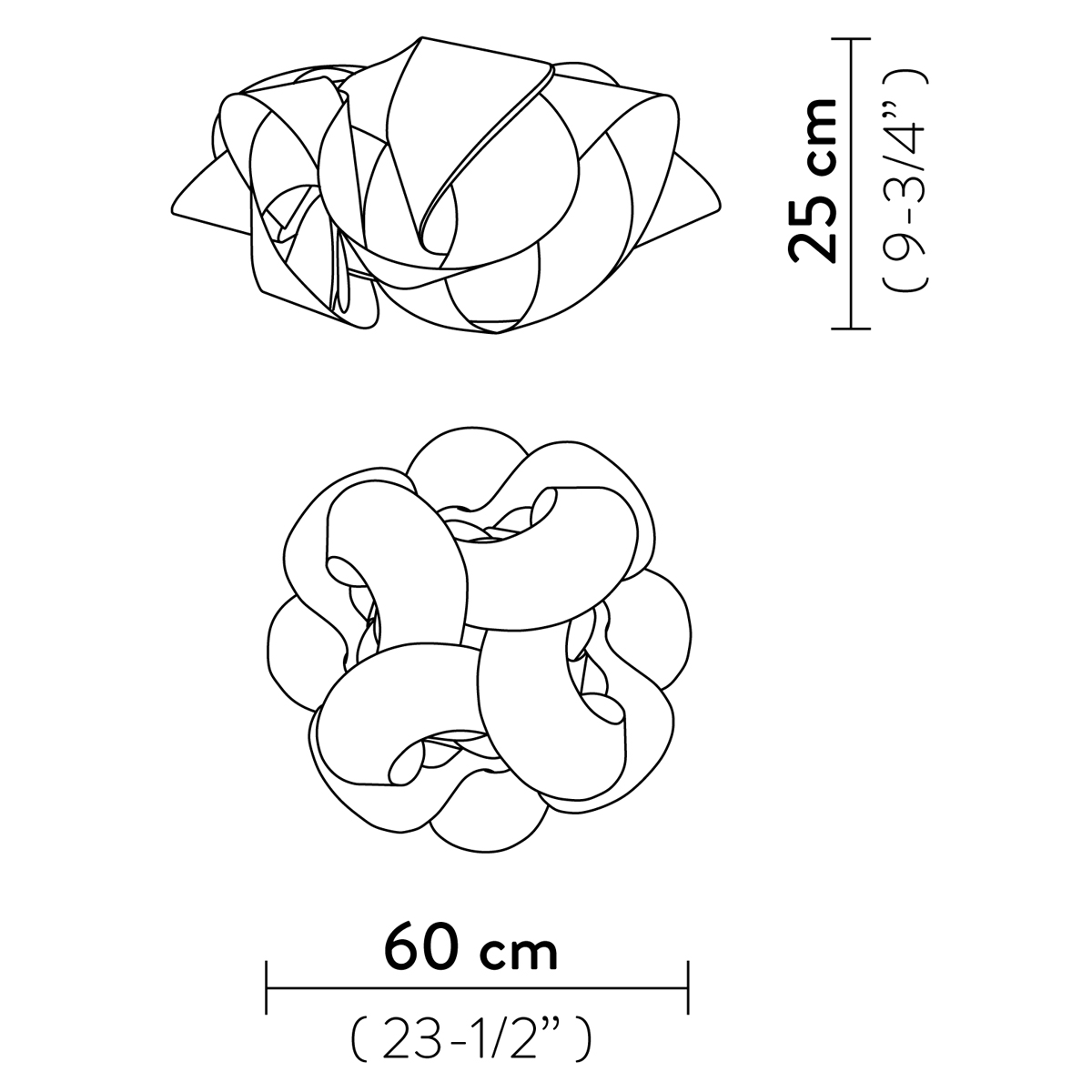 Slamp Fabula Ceiling / Wall, Ø: 60 cm