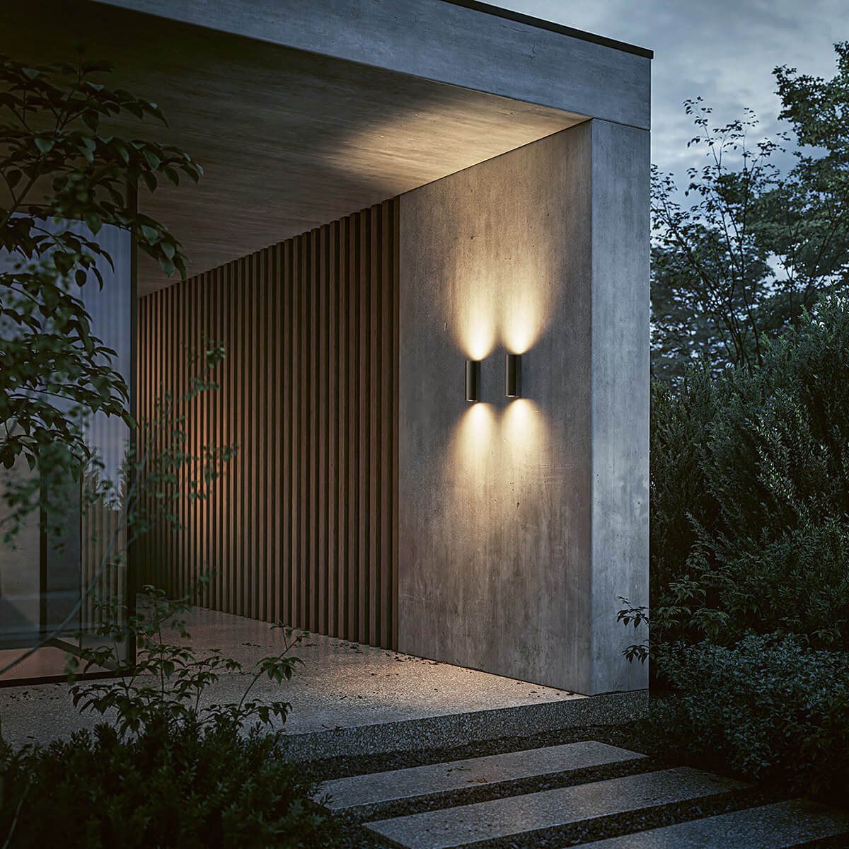 IP44.DE Scap LED Außenwandleuchte, cool brown (braun)