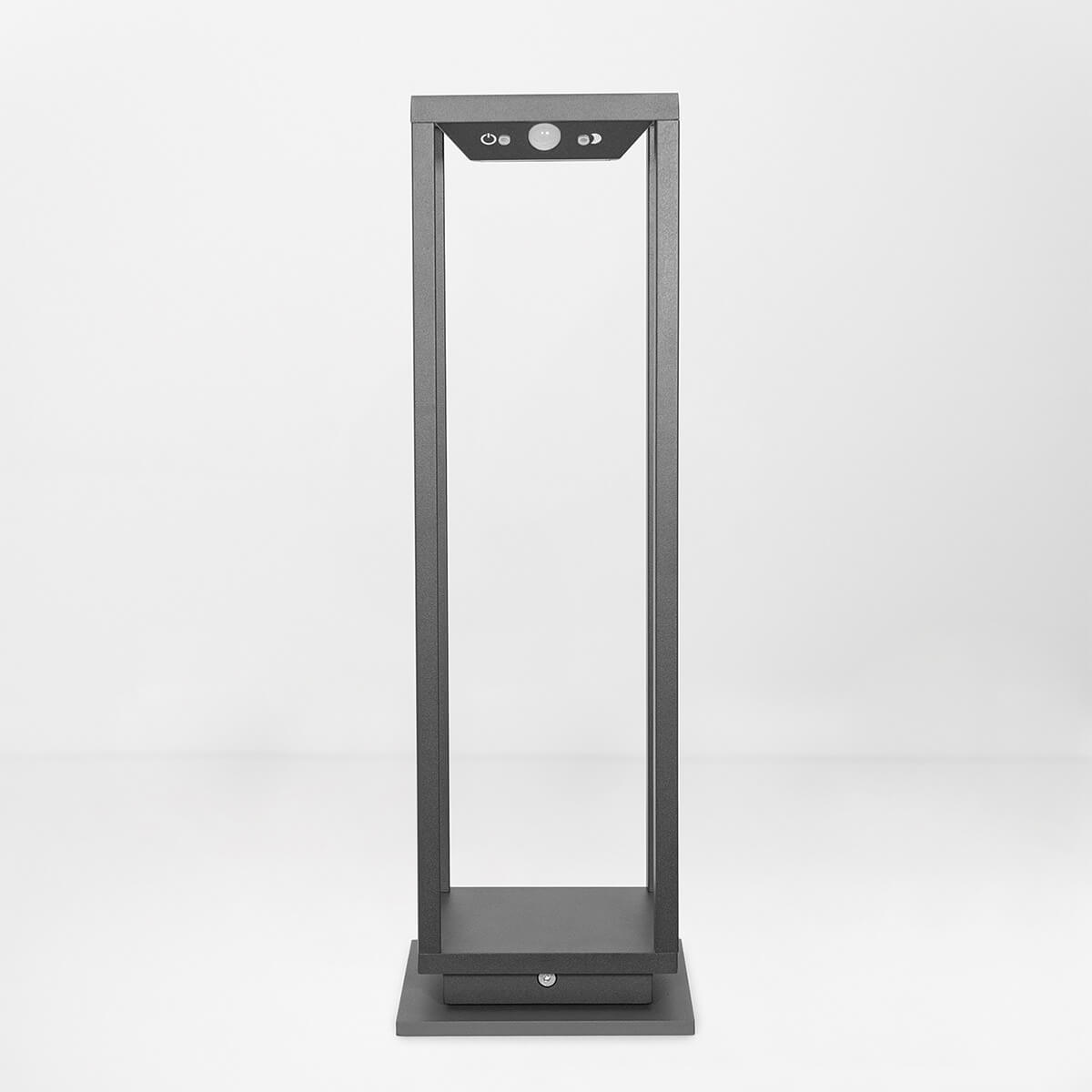 Zafferano AiLati Home Solar LED Solarleuchte, dunkelgrau, mit Home Solar Fußplatte (als Zubehör erhältlich)