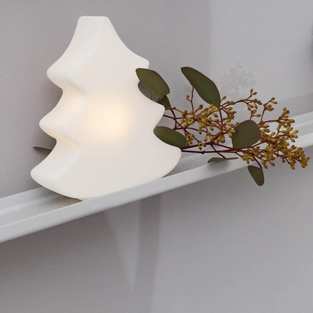 8 seasons design Shining Tree Micro LED Akkuleuchte, weiß