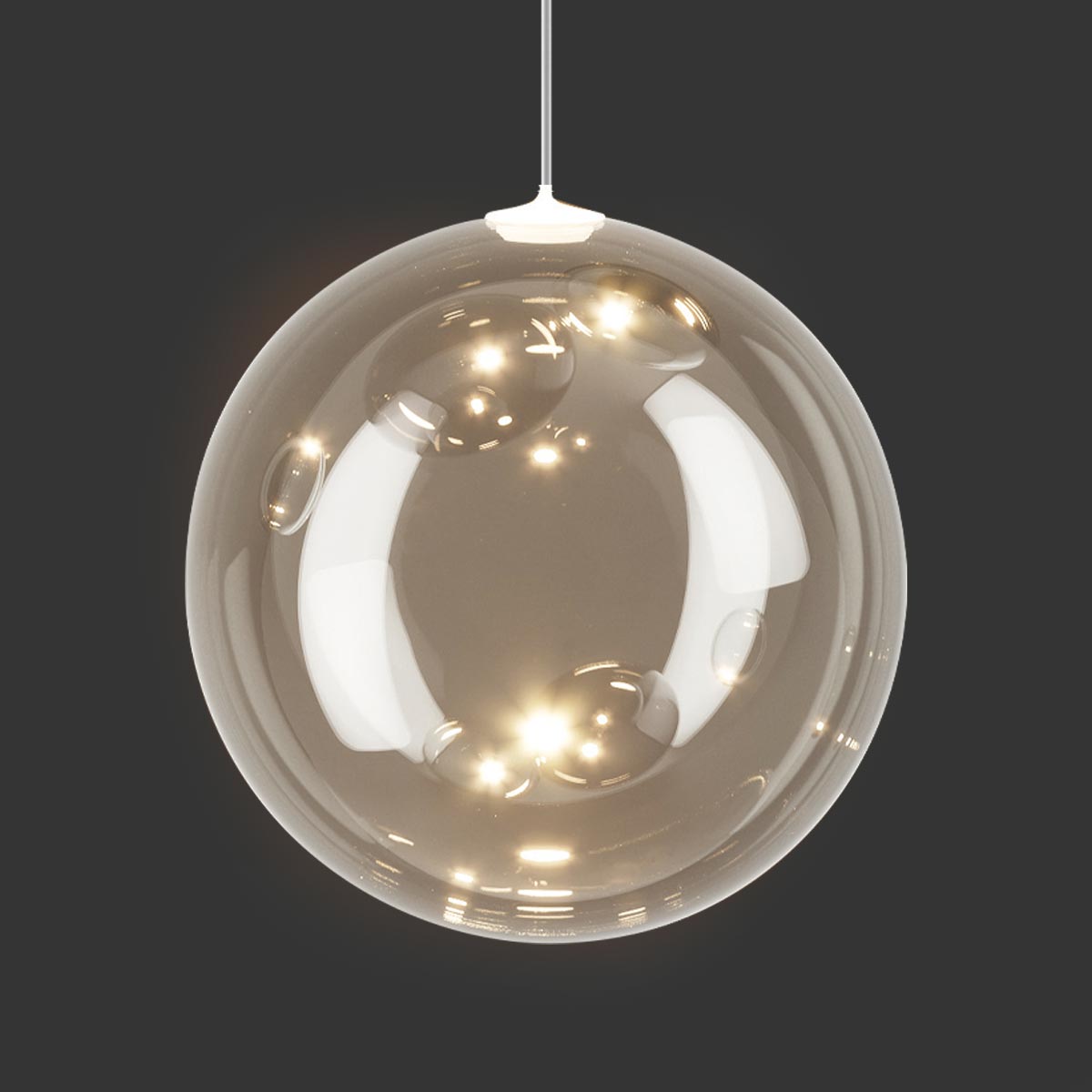 Lodes Random Solo 28 LED Pendelleuchte, Glas klar