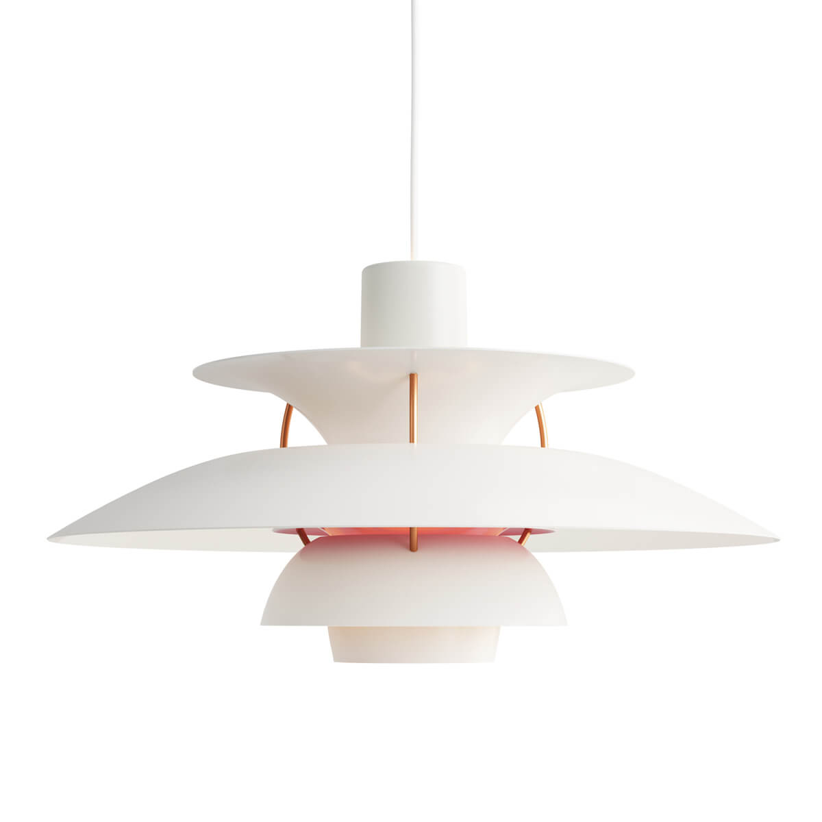 Louis Poulsen PH 5 Ø500 Pendelleuchte Modern white (weiß)