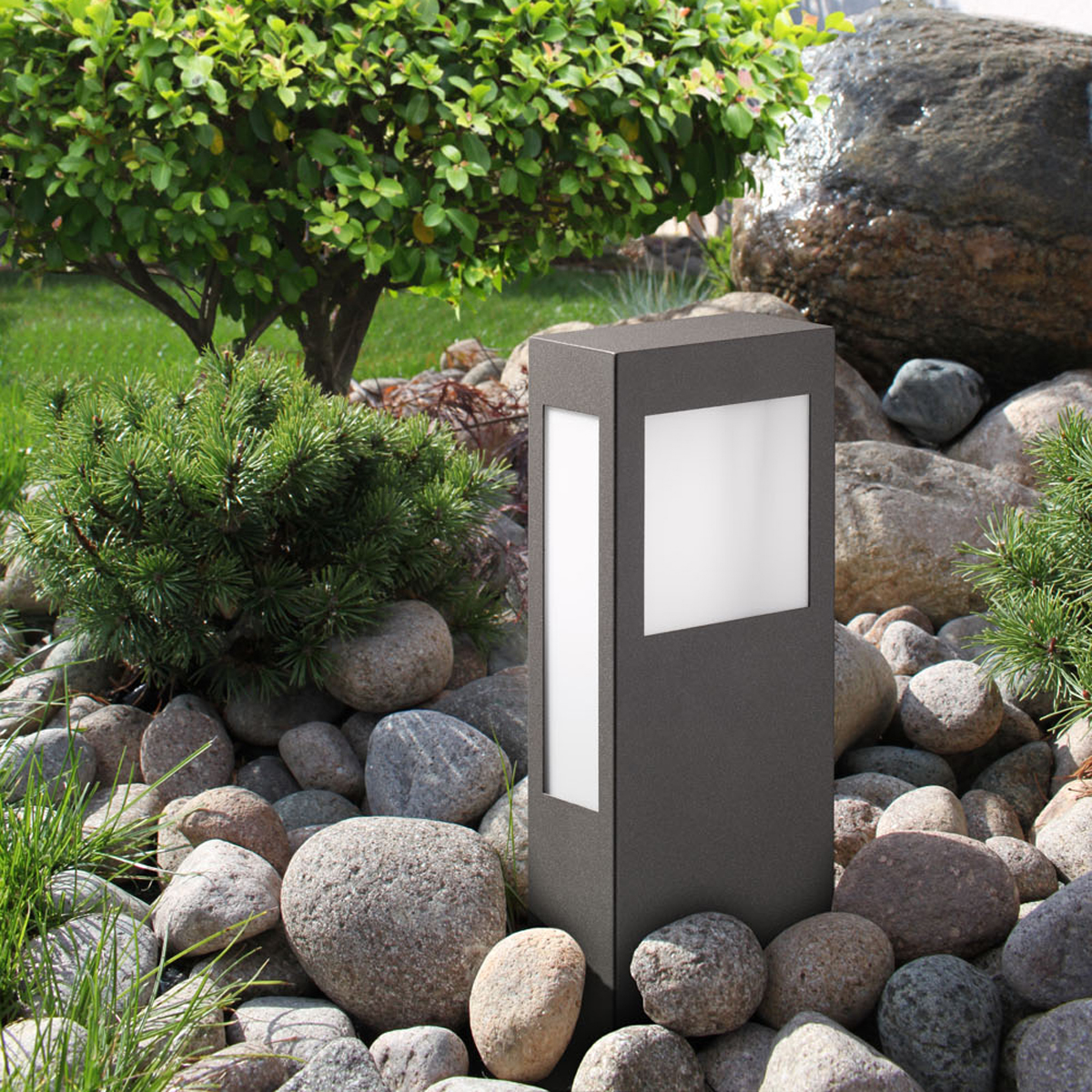 CMD Leuchten 39/79 Sockelleuchte, anthrazit