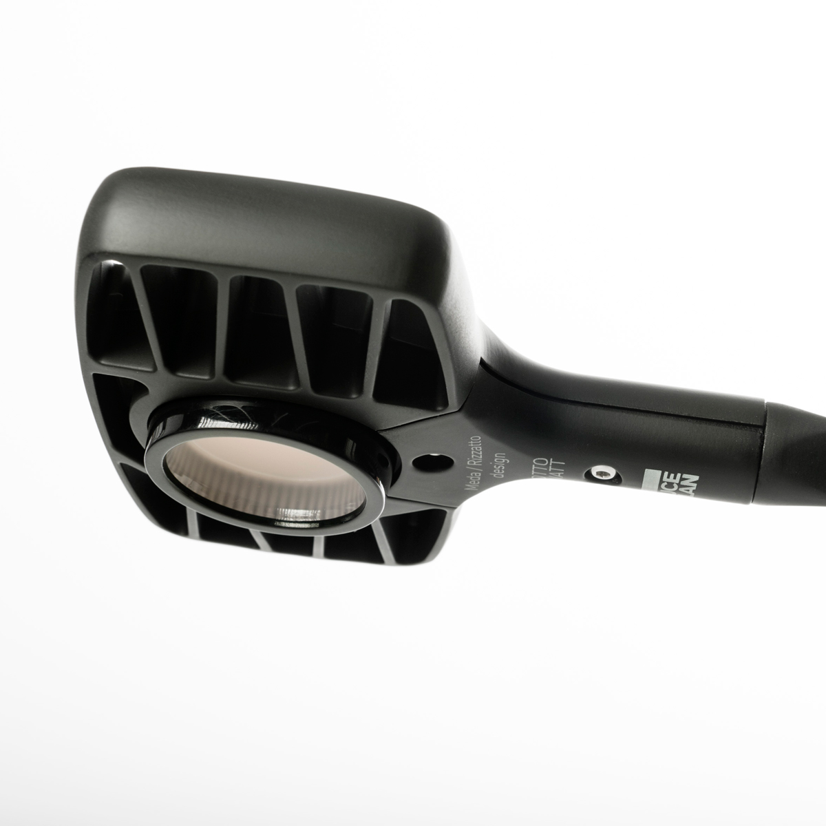 Luceplan Otto Watt Parete, soft-touch schwarz