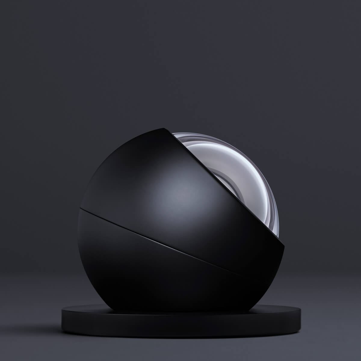 Occhio Sito basso Volt S80 Bodenleuchte, schwarz matt