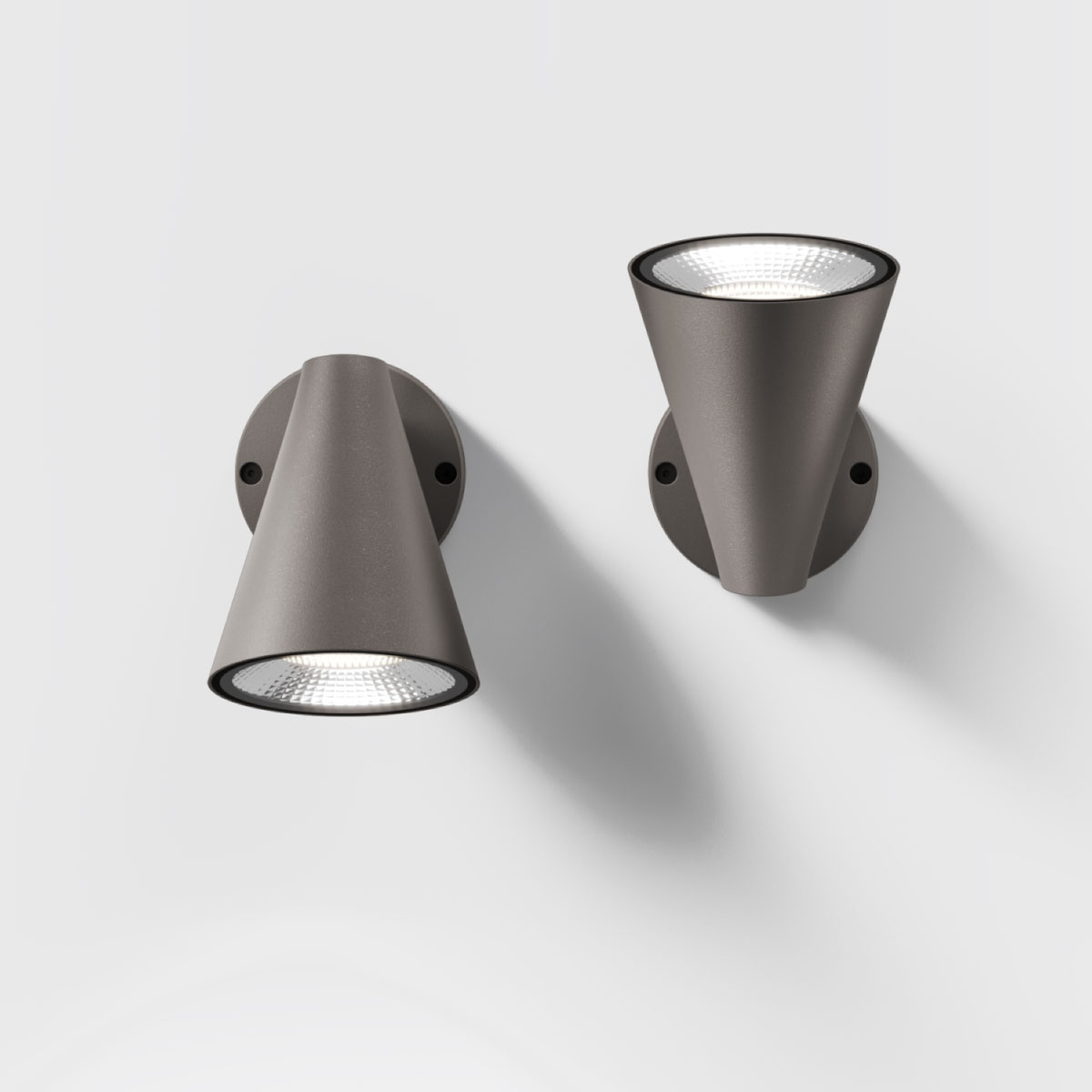 IP44.DE Stic LED Außenwand- / Decken- / Bodenleuchte, cool brown (braun)