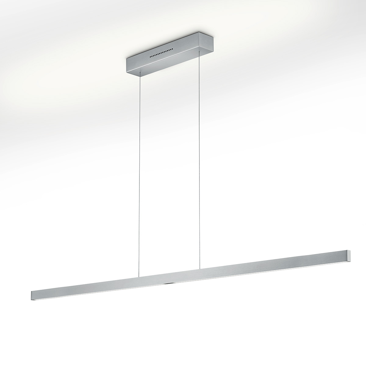 Knapstein Linn-L161 LED Pendelleuchte, stufenlos höhenverstellbar, Nickel matt