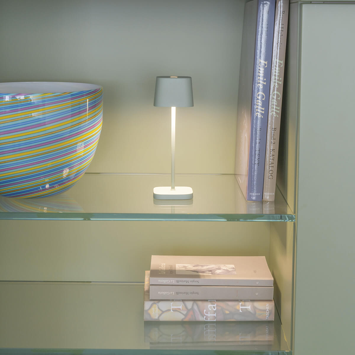 Zafferano AiLati Ofelia Micro Pro LED Akkuleuchte, weiß