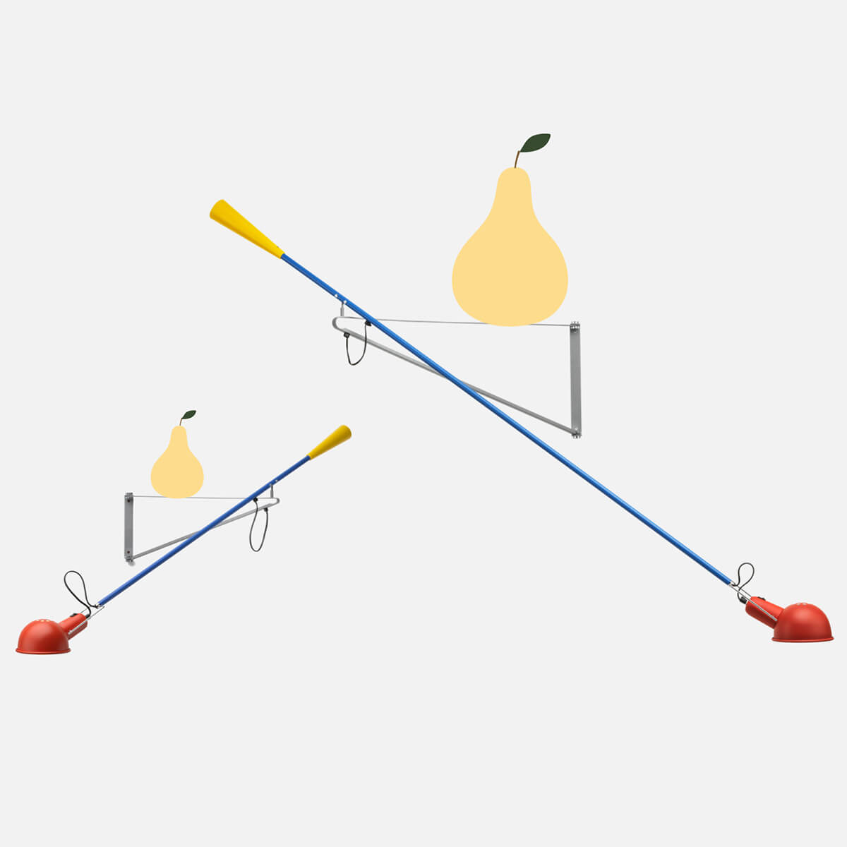 Flos 265 Small Chromatica Wandleuchte, multicolor, und Flos 265 Chromatica Wandleuchte, multicolor