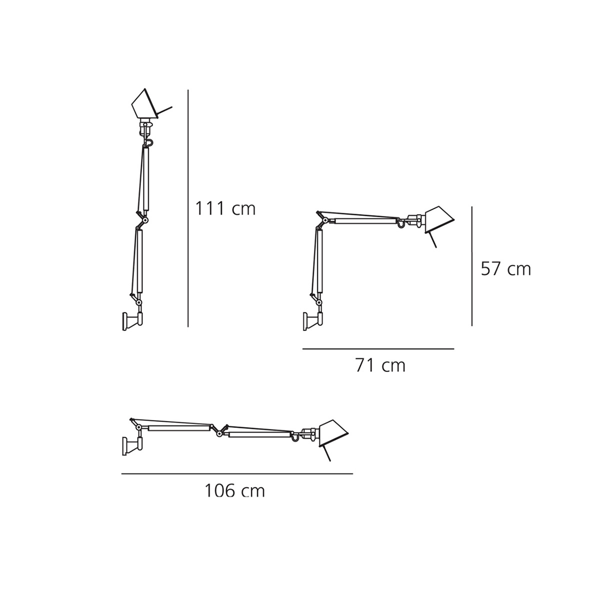 Artemide Tolomeo Mini Parete LED