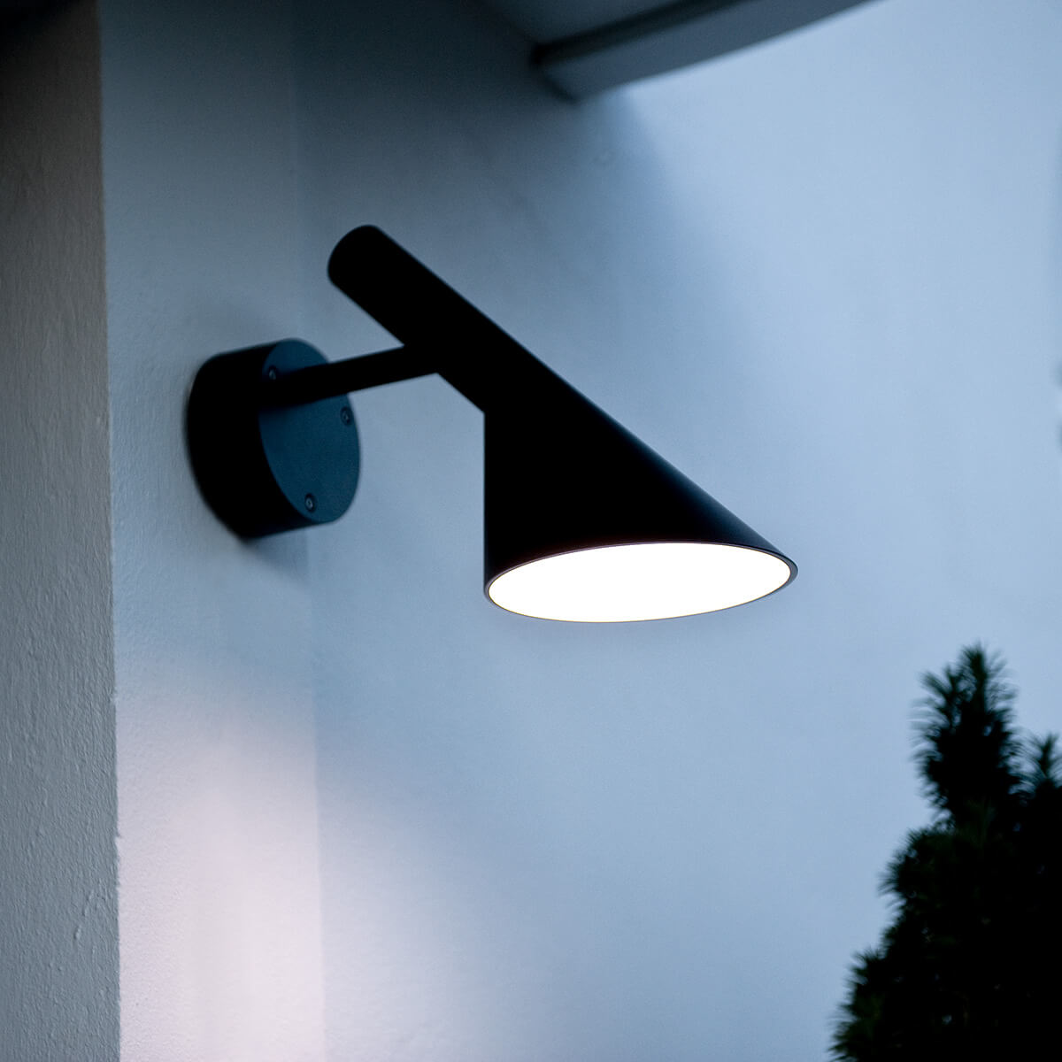 Louis Poulsen AJ 50 LED Wandleuchte, schwarz strukturiert