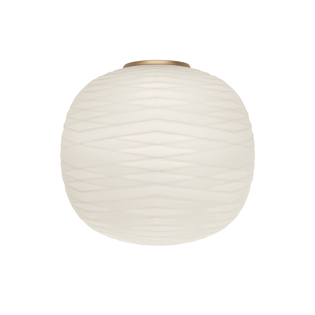 Foscarini Gem Semi Parete, bianco/oro (weiß/Gold)
