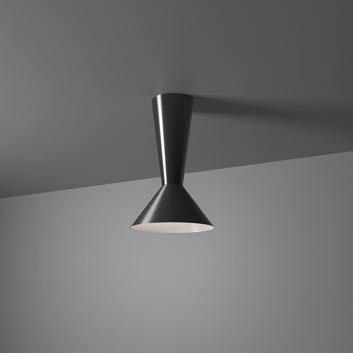 Icone Lama LED Deckenleuchte, schwarz / weiß