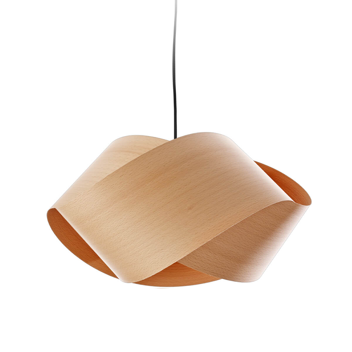 LZF Lamps Nut Pendelleuchte, Kabel: schwarz, Buche