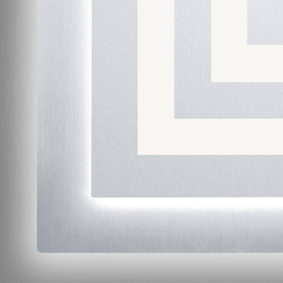 Bopp Plus Athos LED Deckenleuchte, eckig, mit ZigBee, Alu geschliffen, 100 % Lichtleistung