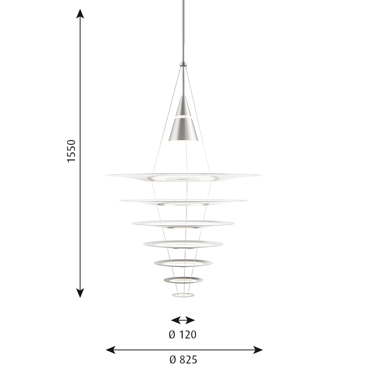 Louis Poulsen Enigma 825 LED Pendelleuchte
