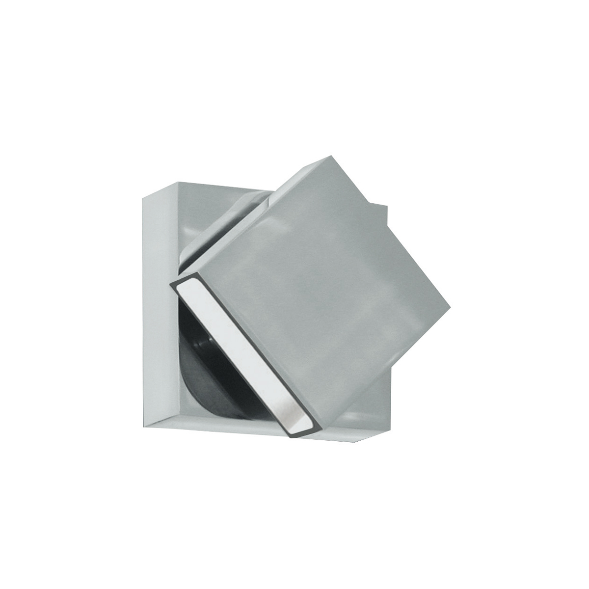 Bruck Scobo Wandleuchte, Up/Down, aluminium gebürstet