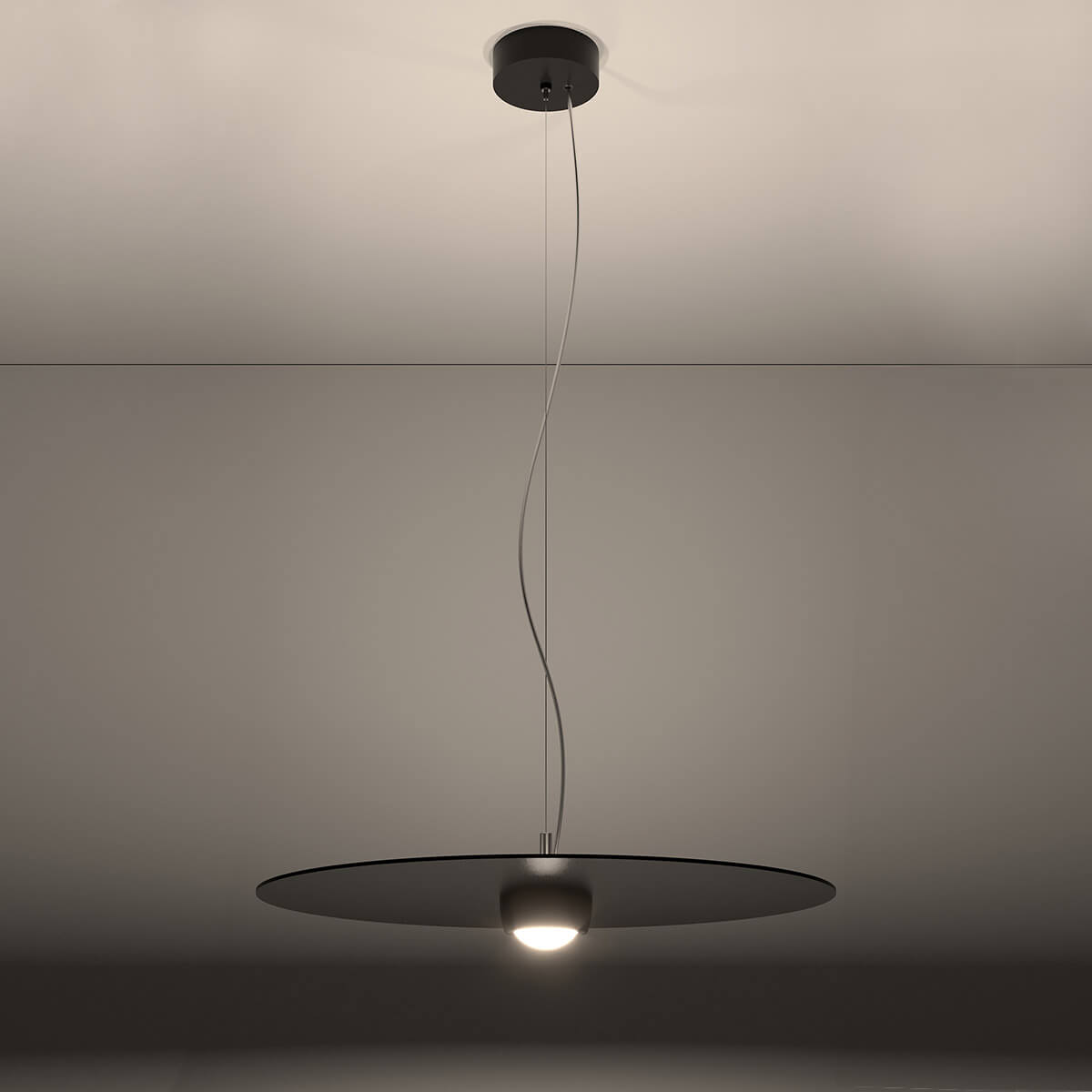 Rotaliana Collide H6 LED Pendelleuchte, schwarz matt