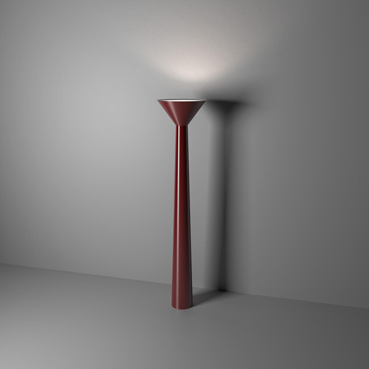 Icone Lama LED Stehleuchte, rot / weiß