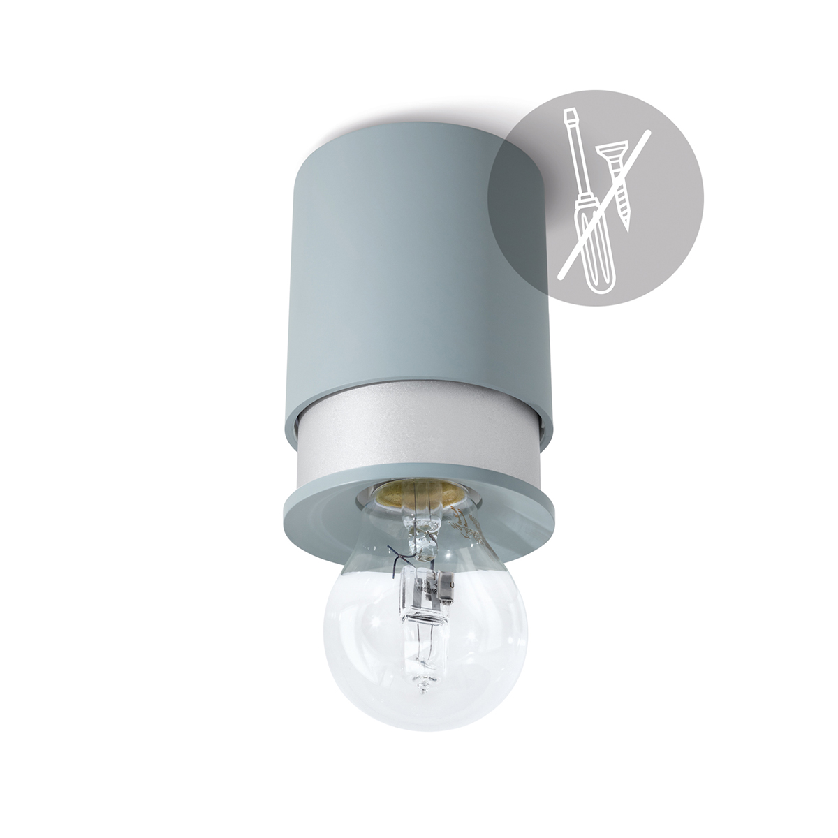 Twister Lighting Twister Living Wand- / Deckenleuchte, taupe