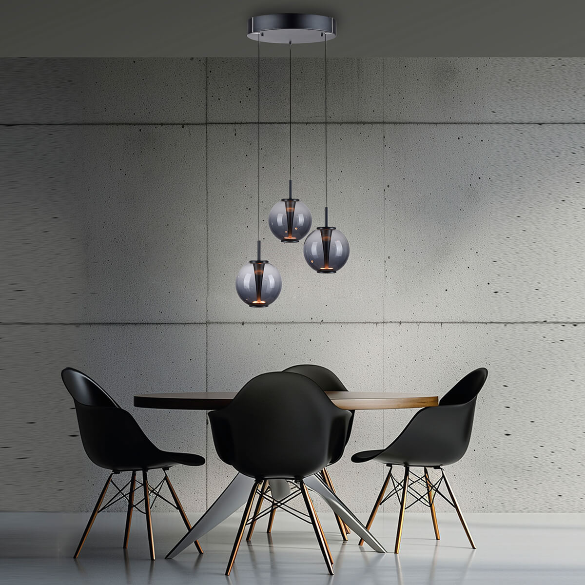 PURE E-Infinity Pendelleuchte mit e-LIFT und CCT