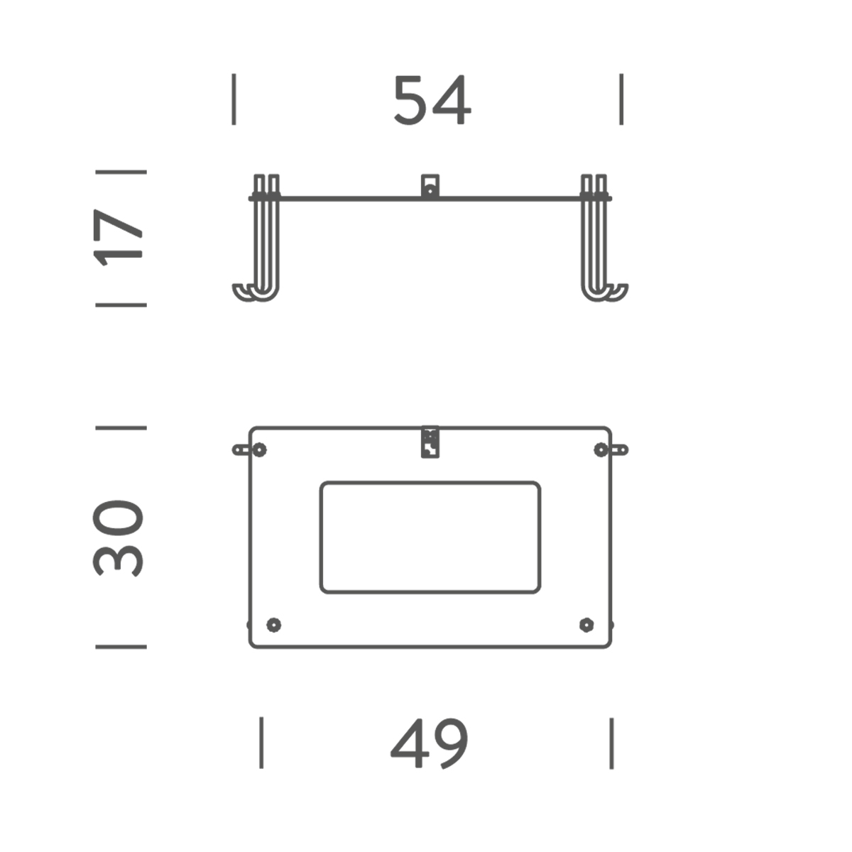 Nemo Befestigungsplatte für Borne Béton Outdoor IP44, für Borne Béton Grande