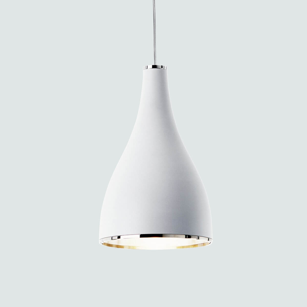 Serien.lighting One Eighty Suspension, L, Ø: 16 cm, weiß lackiert