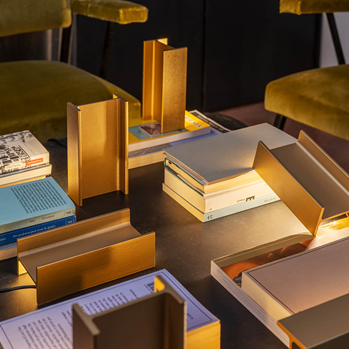 Nemo Mini Mais plus que cela je ne peux pas LED Tavolo, golden