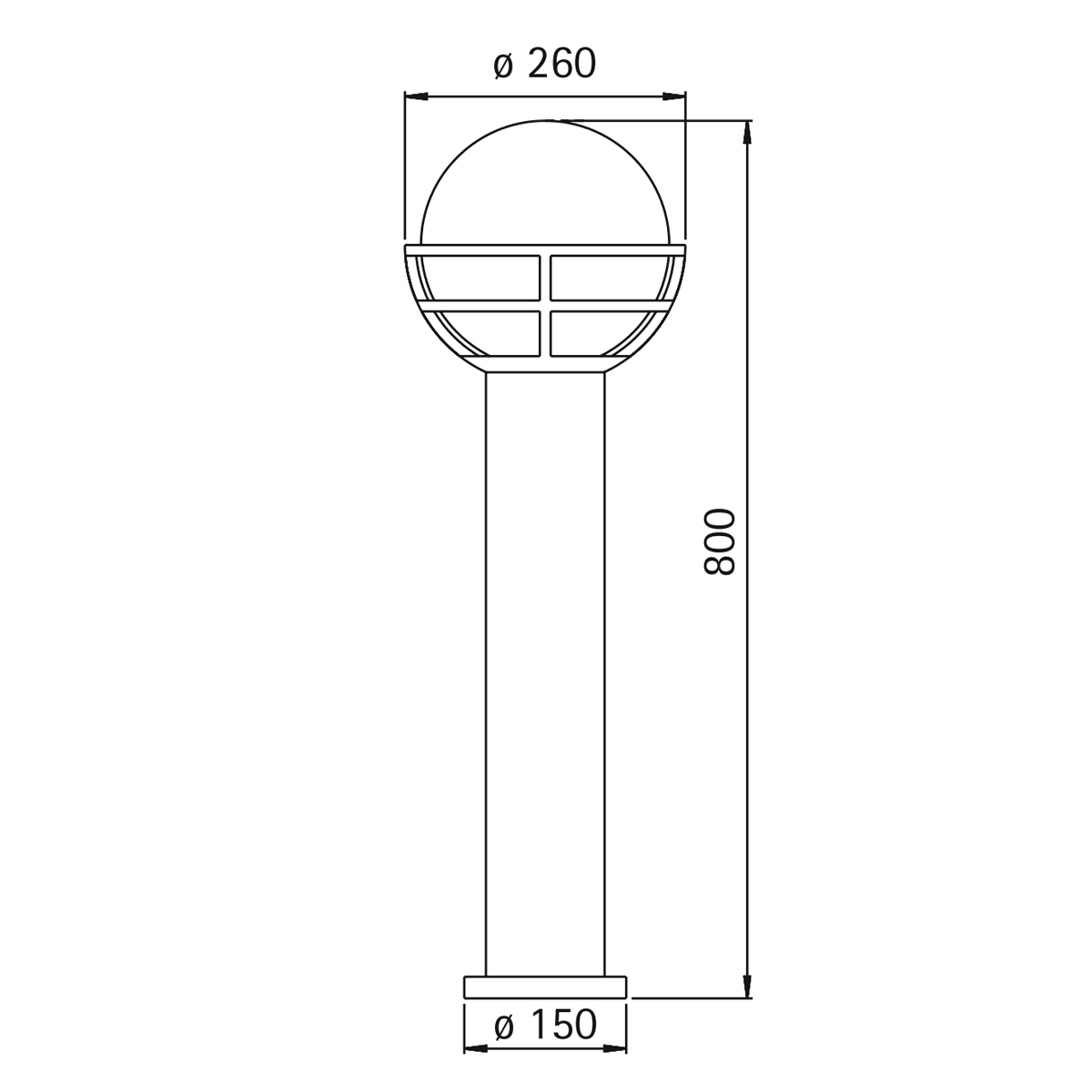 Albert Leuchten 2030 Pollerleuchte
