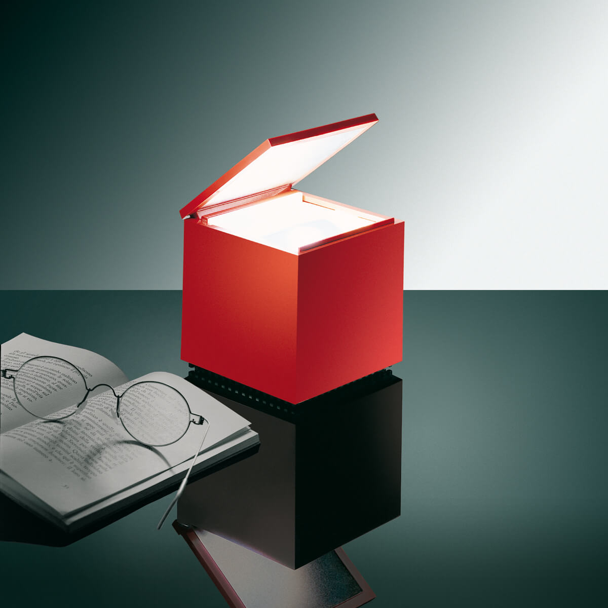 Cini & Nils Cuboluce classic Tavolo, rot