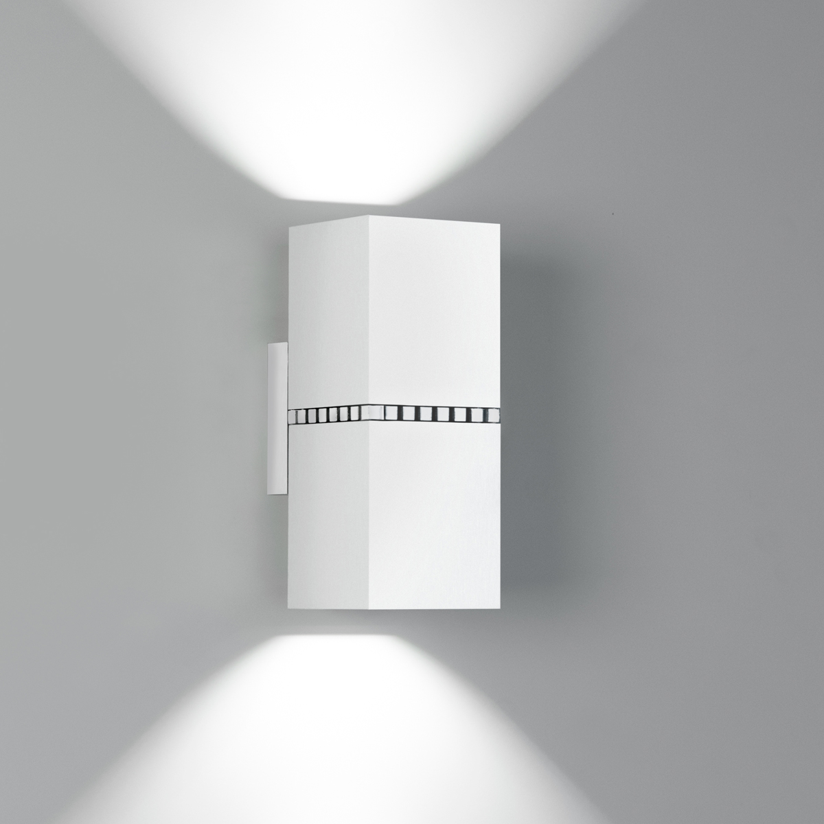 Milan Dau Doble Spot LED Wandleuchte, seidenweiß