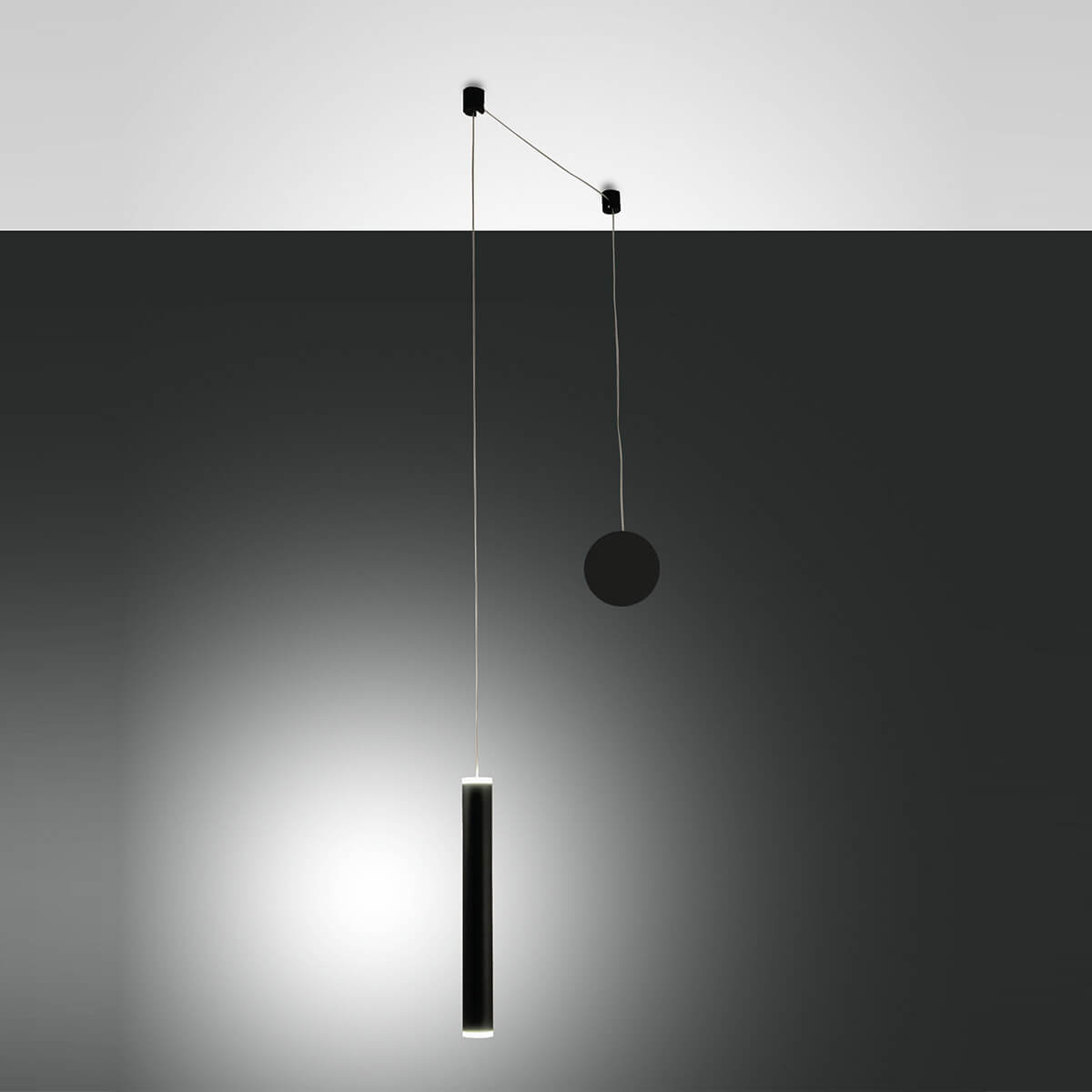 Fabas Luce Prado 41 LED Pendelleuchte, 1-flg., schwarz