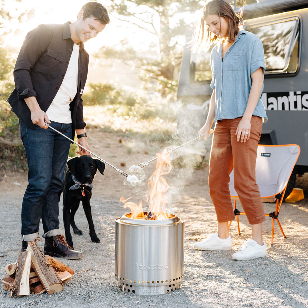 Ranger 15'' Feuerschale mit Standfuß, für 2-4 Personen