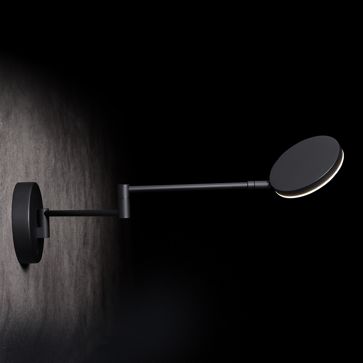 Holtkötter Plano WB LED Wandleuchte, schwarz