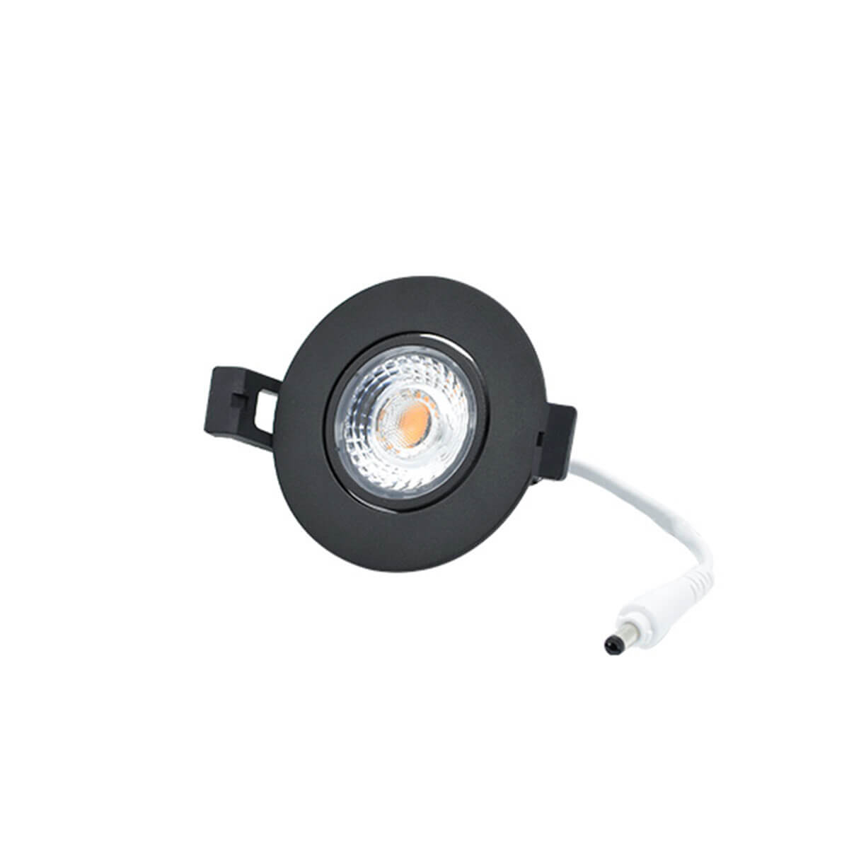 Interlight Camini Downlight IP44 LED Einbaustrahler, schwenkbar, schwarz
