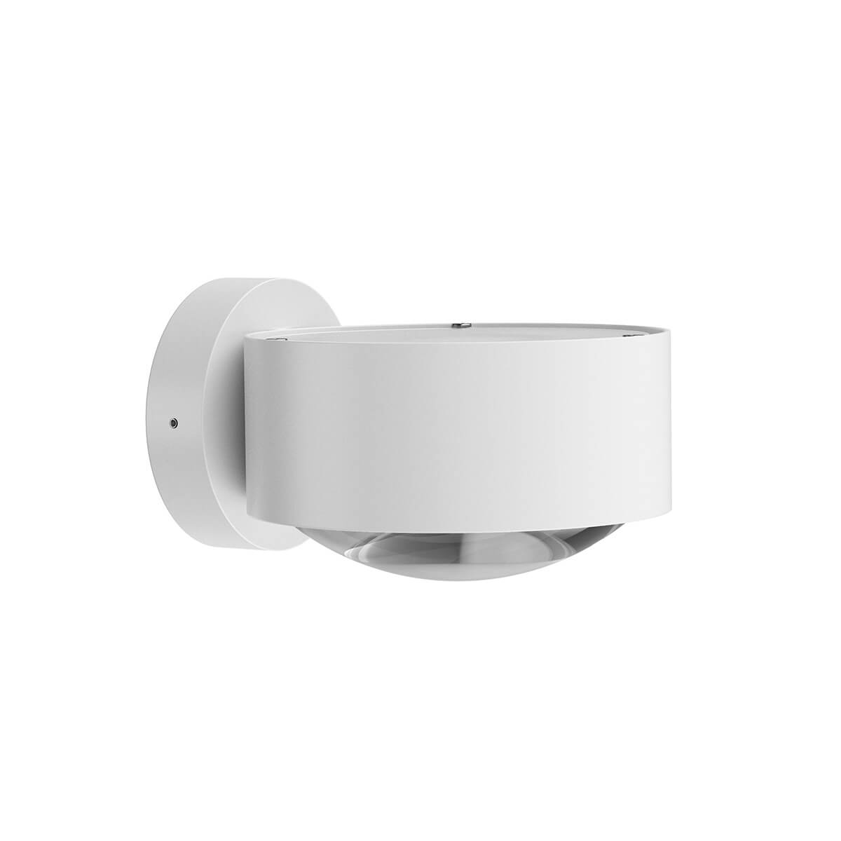 Top Light Puk Maxx Wall LED Wandleuchte, Gehäuse, weiß matt (White Edition), mit Linse klar / Glas satiniert (nicht inbegriffen)