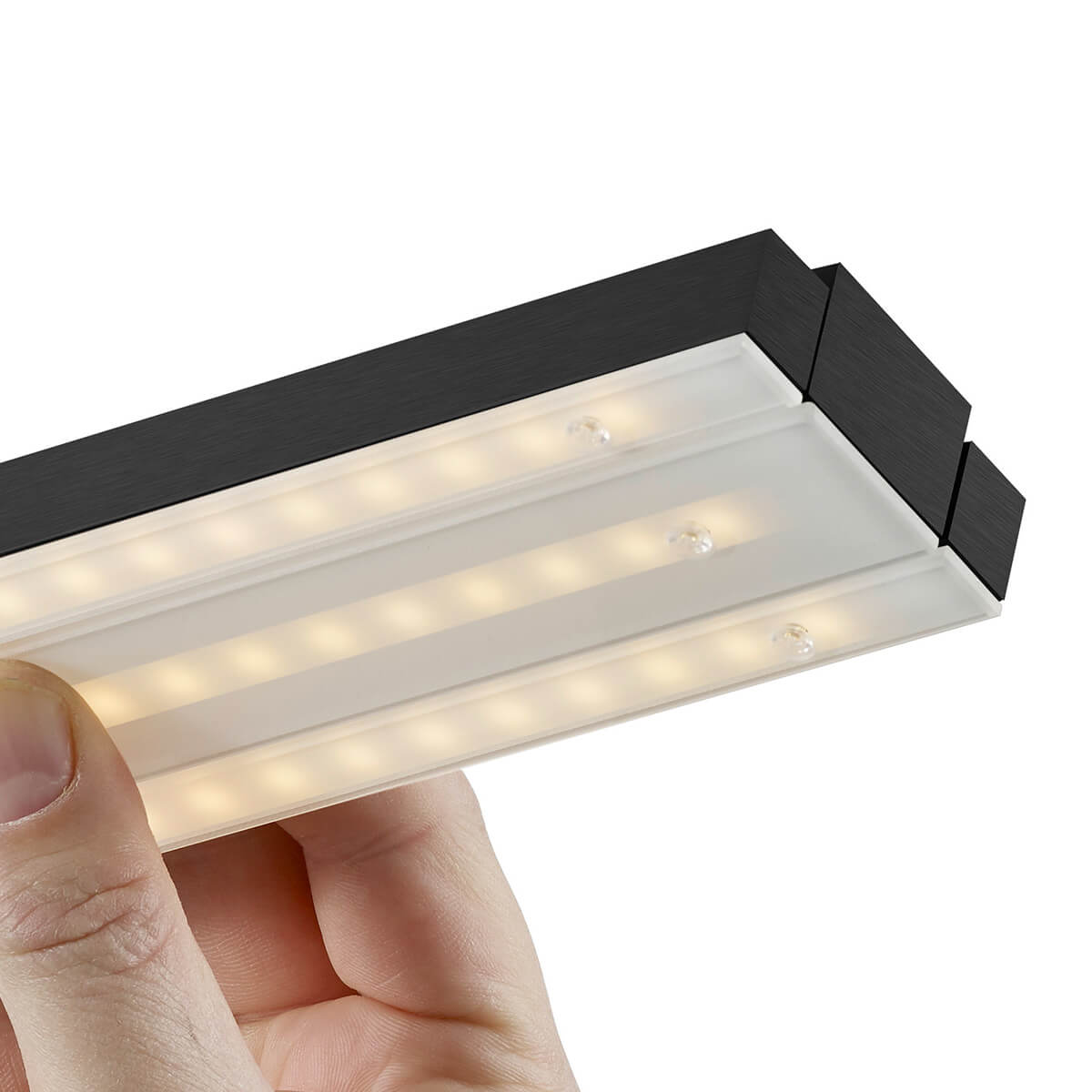 Bankamp Lightline III flex up & down LED Pendelleuchte, Tunable White & Vertical dim, anthrazit matt eloxiert, Vertical-dim-Funktion